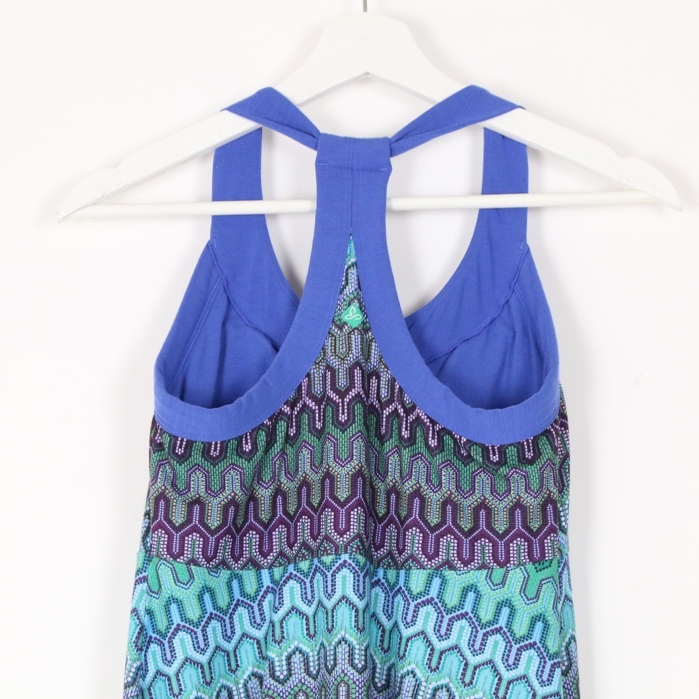 Prana Blue and Green Mini Dress - Picture 6 of 8
